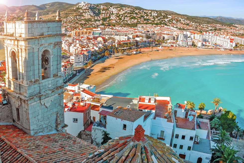 Pueblo playero en España